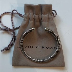 David yurman cable bracelet with pearl